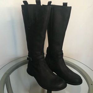 Merrell Waterproof Black Leather Tall Boots 6.5